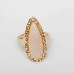 Size 8 Opal Gold Oval Ring NEW